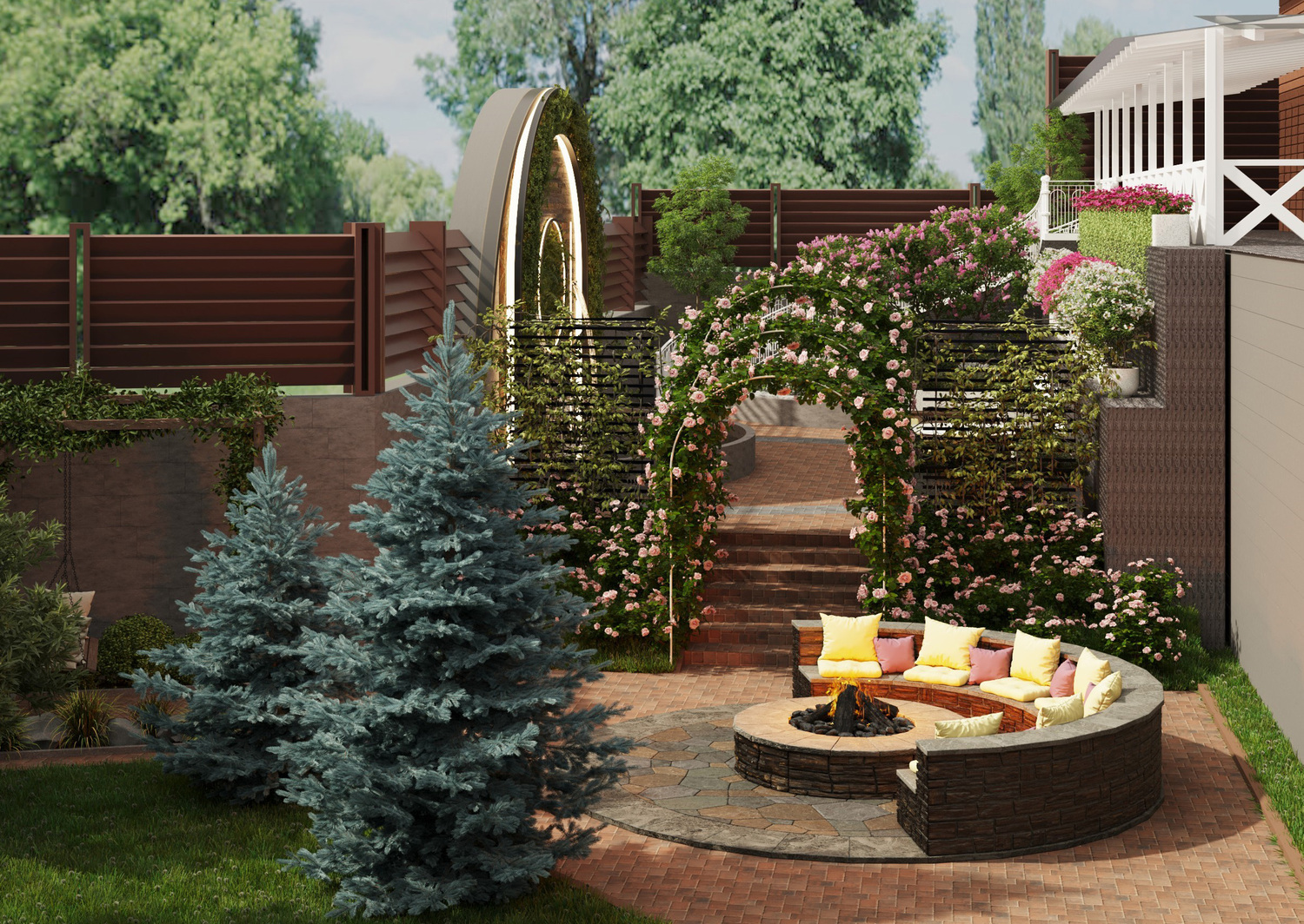 Участок с зонами отдыха&nbsp; &nbsp;